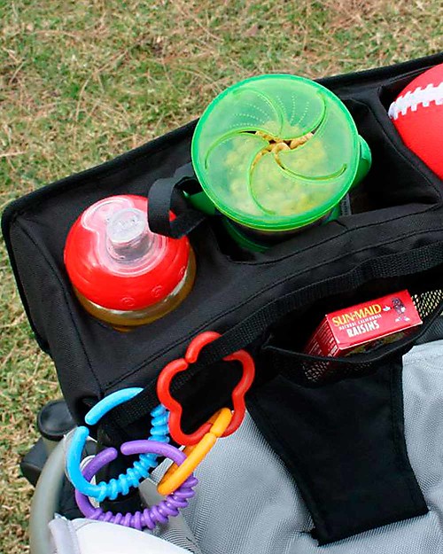 J L Childress Food 'N Fun Front Stroller Tray - Black Organize and Bags