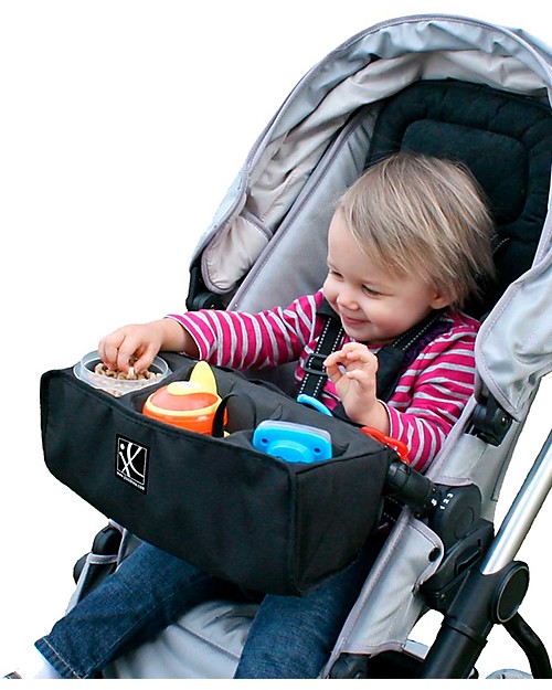 J L Childress Food 'N Fun Front Stroller Tray - Black Organize and Bags