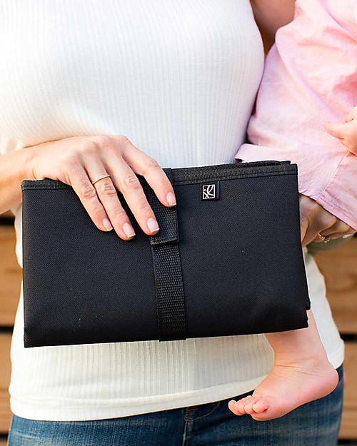 J L Childress Full Body Changing Pad - Black Travel Changing Mats