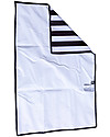 J L Childress Full Body Changing Pad - Black/White Stripes Travel Changing Mats