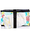 J L Childress Full Body Changing Pad - Black/White Stripes Travel Changing Mats