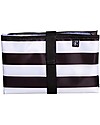 J L Childress Full Body Changing Pad - Black/White Stripes Travel Changing Mats