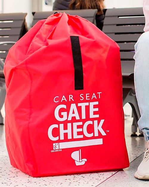 J L Childress Gate Check Car Seat Travel Bag - Red Car Seat Accessories