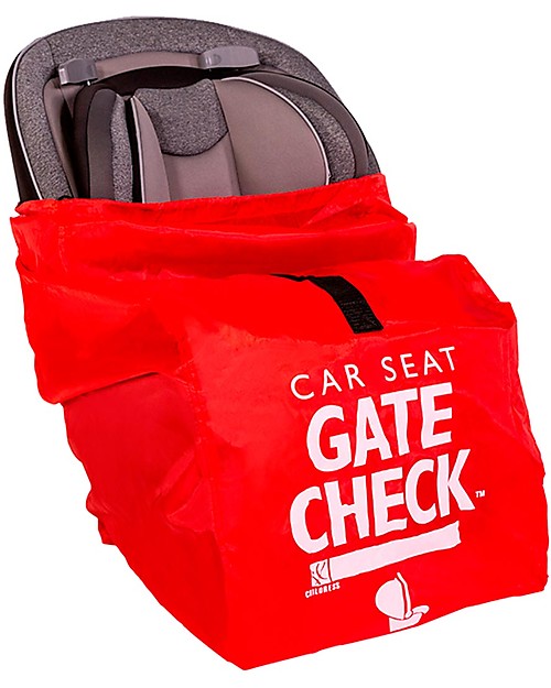 J L Childress Gate Check Car Seat Travel Bag - Red Car Seat Accessories