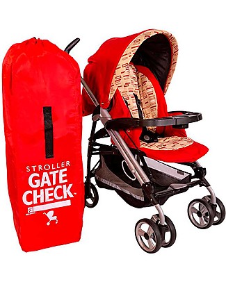 J L Childress Gate Check Umbrella Stroller Travel Bag - Red Stroller Accessories