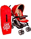 J L Childress Gate Check Umbrella Stroller Travel Bag - Red Stroller Bag