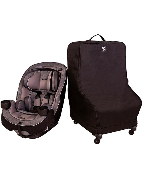 J L Childress Spinner Wheelie Deluxe Car Seat Travel Bag With 4 Weels - Black Car Seat Accessories