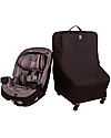 J L Childress Spinner Wheelie Deluxe Car Seat Travel Bag With 4 Weels - Black Car Seat Accessories