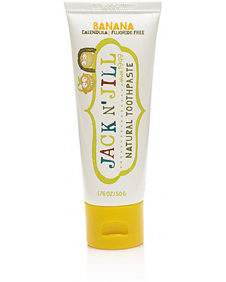 Jack 'n Jill Kids Toothpaste, Banana and Calendula, 50 g Toothpaste and Toothbrush