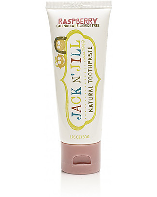 Jack 'n Jill Kids Toothpaste, Raspberry and Calendula, 50 g Toothpaste and Toothbrush