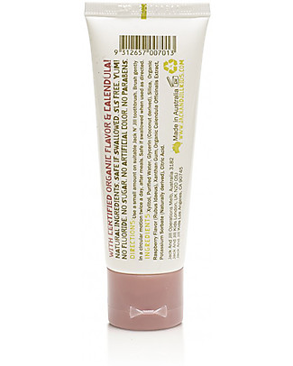 Jack 'n Jill Kids Toothpaste, Raspberry and Calendula, 50 g Toothpaste and Toothbrush