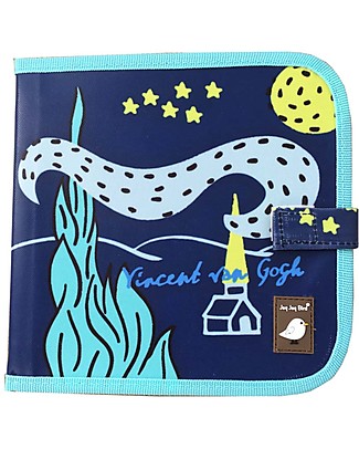 Jaq Jaq Bird Artist Series Chalk Colour It - Van Gogh - Reusable Album + includes 4 Zero Dust Butterstix Draw And Color