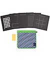 Jaq Jaq Bird Bored Boards Games with Zero Dust Chalks - 5 classic board games Drawing Boards