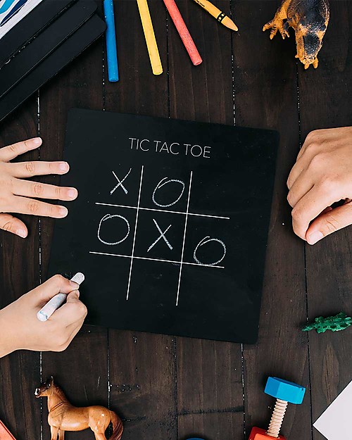 Jaq Jaq Bird Bored Boards Games with Zero Dust Chalks - 5 classic board games Drawing Boards