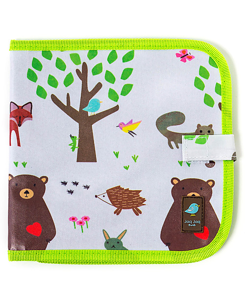 Jaq Jaq Bird Chalk-A-Doodle Book - Forest - Reusable Album + includes 4 Zero Dust Butterstix Draw And Color