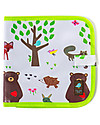Jaq Jaq Bird Chalk-A-Doodle Book - Forest - Reusable Album + includes 4 Zero Dust Butterstix Draw And Color