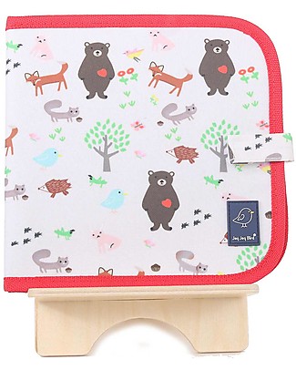Jaq Jaq Bird Chalk-A-Doodle Book - Friends - Reusable Album + includes 4 Zero Dust Butterstix Draw And Color