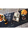 Jaq Jaq Bird Chalk Board Table Runner with Dust - free 4 Chalks - Black - Perfect for Parties Drawing Boards