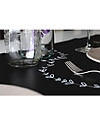 Jaq Jaq Bird Chalk Board Table Runner with Dust - free 4 Chalks - Black - Perfect for Parties Drawing Boards