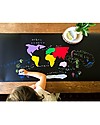 Jaq Jaq Bird Chalk Board Table Runner with Dust - free 4 Chalks - Black - Perfect for Parties Drawing Boards