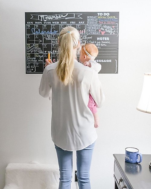 Jaq Jaq Bird Chalk Calendar - Black - Include 4 Butterstix unisex (bambini)