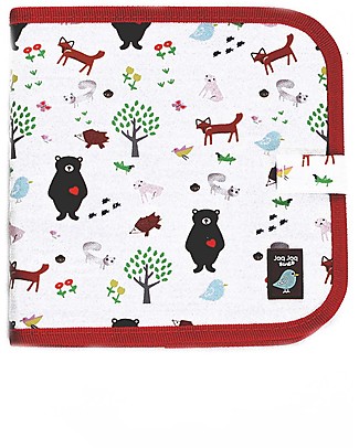 Jaq Jaq Bird Chalk Colour It Album - Forest Animal - Riutilizzabile + 4 Zero Dust Butterstix Draw And Color