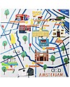 Jaq Jaq Bird Cities of Wonder stickers - Amsterdam - Includes a City Map! Stickers & Stamps Sets