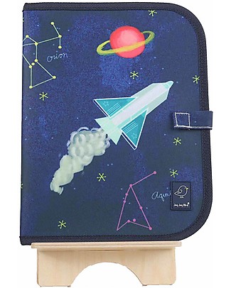 Jaq Jaq Bird Doodle Mat 2in1 "Draw and Eat", Constellation - Includes 4 Butterstix Placemat