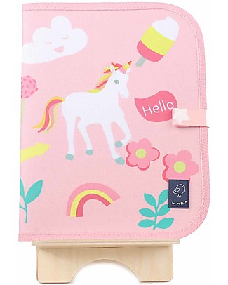 Jaq Jaq Bird Doodle Mat 2in1 "Draw and Eat", Unicorn - Includes 4 Butterstix Draw And Color