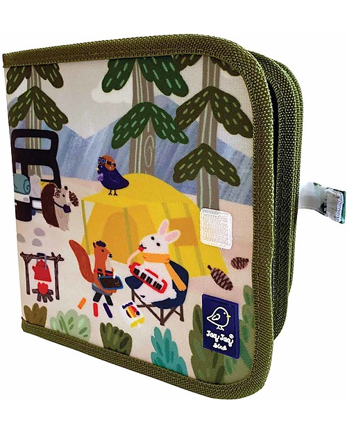 Jaq Jaq Bird JJB & Friends Doodle It & Go Reusable Album - Camping Draw And Color