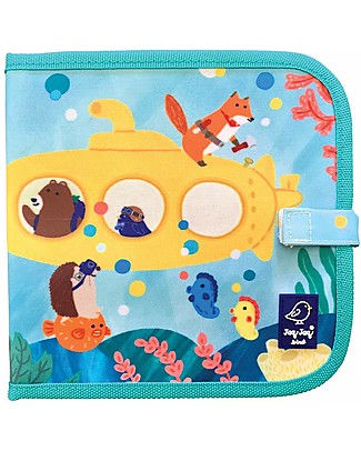 Jaq Jaq Bird JJB & Friends Doodle It & Go Reusable Album - Submarines Draw And Color