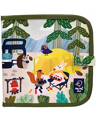 Jaq Jaq Bird JJB & Friends erasable book - Camping Creative Toys