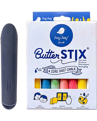 Jaq Jaq Bird Zero Dust ButterStix® Multi-Colored with holder Creative Toys