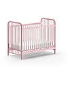 Jaxx Bronxx Babybed - Matt Pink - 60 x 120 cm - Metal - with Slats Included Cots and Cotbeds