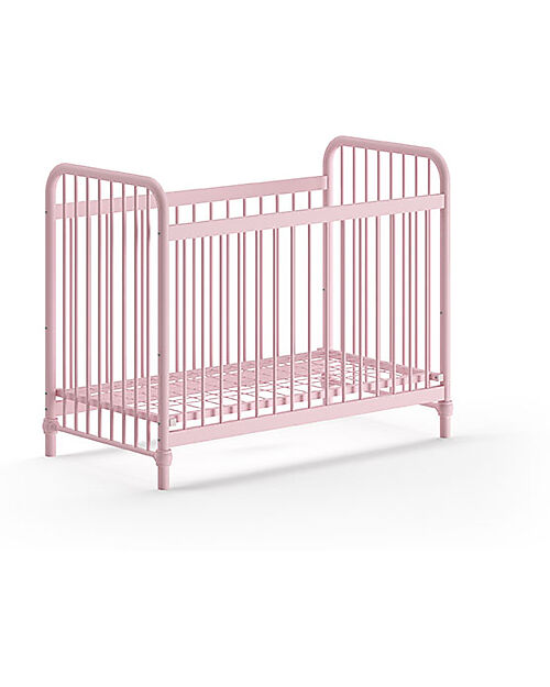 Jaxx Bronxx Babybed - Matt Pink - 60 x 120 cm - Metal - with Slats Included Cots and Cotbeds