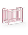 Jaxx Bronxx Babybed - Matt Pink - 60 x 120 cm - Metal - with Slats Included Cots and Cotbeds