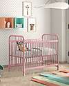 Jaxx Bronxx Babybed - Matt Pink - 60 x 120 cm - Metal - with Slats Included Cots and Cotbeds