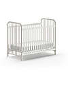Jaxx Bronxx Babybed - Matt White - 60 x 120 cm - Metal - with Slats Included Cots and Cotbeds