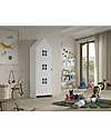 Jaxx Casami Bruges Wardrobe - Satin White - 1 Door - 57,6 x 37 x 171,5 - MDF Wardrobes