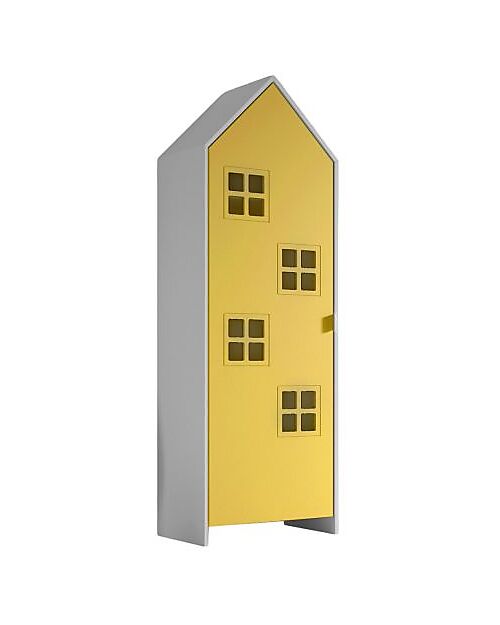 Jaxx Casami Bruges Wardrobe - Yellow - 1 Door - 57,6 x 37 x 171,5 - MDF Wardrobes