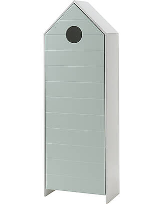 Jaxx Casami Wardrobe - Lacquered Mint Green - 1 Door - 57,6 x 37 x 171,5 - MDF Wardrobes