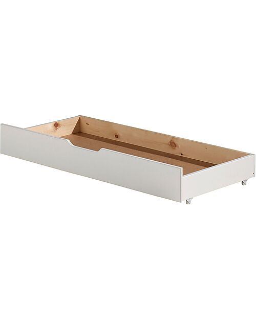 Jaxx Drawer for Transformable Jumper Bed - White - Solid Pine Wood Convertible Beds