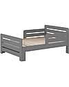 Jaxx Jumper Transformable Bed - Gray - 90 x 140/160/200 cm - Pine Wood - with Slats Included Convertible Beds