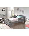 Jaxx Jumper Transformable Bed - Gray - 90 x 140/160/200 cm - Pine Wood - with Slats Included Convertible Beds