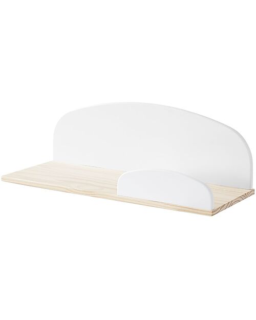 Jaxx Kiddy Wall Shelfing - White - 65 cm - Solid Pine Wood and MDF Shelves