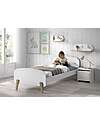 Jaxx Kiddy Wall Shelfing - White - 65 cm - Solid Pine Wood and MDF Shelves