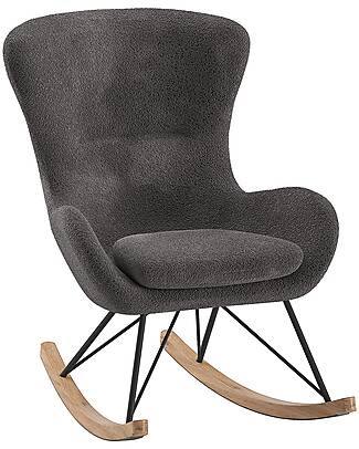 Childhome Gliding Chair With Footrest White Beech unisex bambini