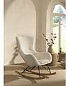 Jaxx Rocky Rocking Chair - White - Bouclé Rocking Chairs
