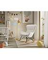 Jaxx Rocky Rocking Chair - White - Bouclé Rocking Chairs