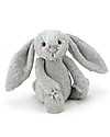 JellyCat Bashful Bunny Soft Toy, Silver (Medium) - 31 cm - Cute and funny Soft Toys